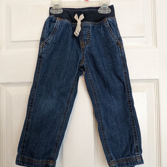 Carter's Knit Drawstring Waist Jeans 3T Like New (Bundle) - Picture 1 of 6